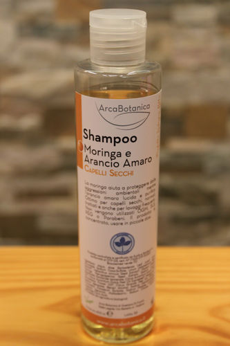 Shampoo capelli secchi moringa e arancio 200ml